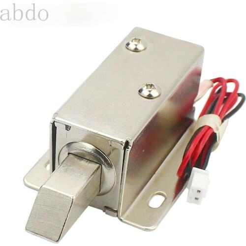 DC12V electric control lock small electronic lock mini electric bolt lock solenoid door lock stroke 12mm mortise lock