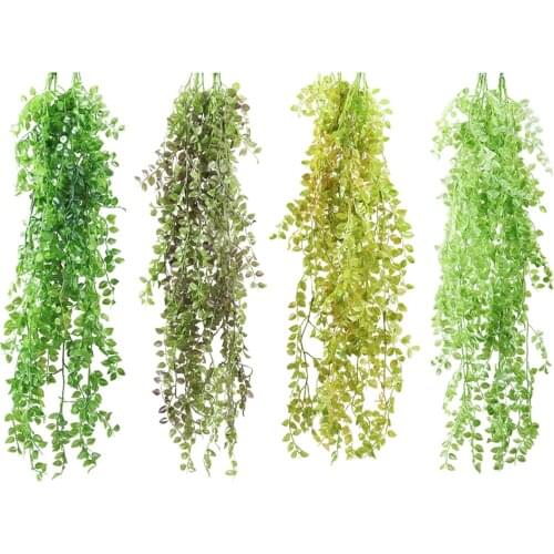 Pu Soft Peach Leaf Wall Hanging Imitation Plants 90cm Artificial Suitable For Outdoor Wedding Ceremony Decor Fake Flowers Vine