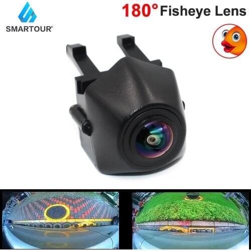 Smartour CCD Front View Camera 180 Degree Fisheye Lens For Audi A4L A4 2013 2014 Full HD Front Logo Vehicle Grille Camera