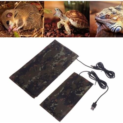 Pet USB Controller Heating Mat Pad 5W/7W Reptile Adjustable Warmer Constant Temperature Waterproof Bed for Turtle Snakes C42