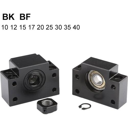 Sfu Ball Screw End Machine Bracket Bk Bf Ek Ef10 15 17 25 30 Screw Support Connector Bearing Block Cnc 3d Printer Accessories