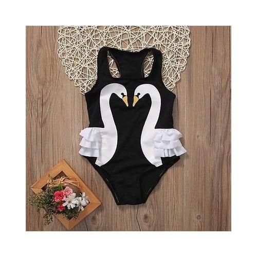 Citgeett Toddler Kids Baby Girl Bikini Swimwear Sleeveless Bodysuit Costumes Summer Flamingo Clothes 2-7Y