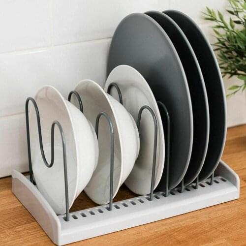 Hot Kitchen Pot Pan Holder Organizer Multifunctional Storage Shelf for Kitchen Organizer Cutting Board Counter Cabinet Plates