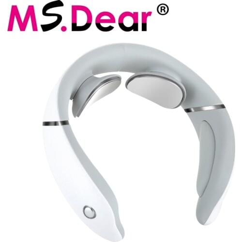 Neck Massager Remote Control Hot Compress Electric Pulse Smart Neck Massager Cervical Pain Relief electric Neck massager