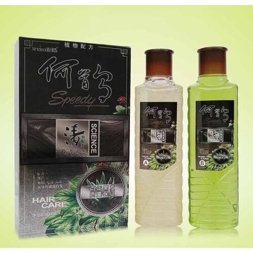 Polygonum multiflorum permanent hair dye clear water black oil comb black one wash black plant clear water black oil hair dye