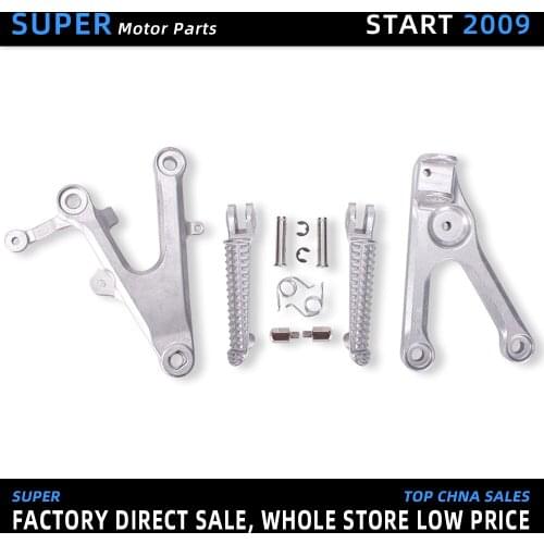Motorcycle Accessories Front Foot Rests Pedal Bracket Assembly Kit For Yamaha YZF R6 2003 2004 2005 YZF600 YZF-R6 03 04 05