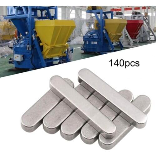 140Pcs A-type Parallel Keys Round-ended Anti-rust Stainless Steel Multiple Square Parallel Key Set for Static Connection