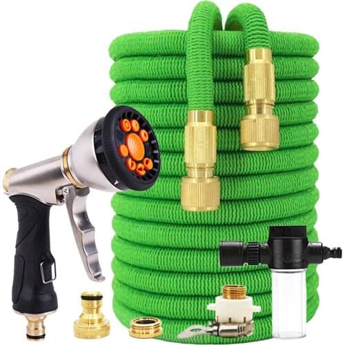 New High Pressure Hose Car Wash Garden Irrigation Supplies Water Pressure Hose Car Wash Watering Flowers Extendable Garden Hose