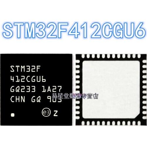 1PCS 100% new original authentic STM32F412CGU6 QFN-48 32F412CGU6 QFN48 32-bit microcontroller chip