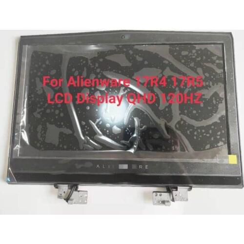 Original For Dell Alienware17R4 17R5 LCD Display Upgrade TOBII 17.3'' QHD 120HZ 72% color Complete Assembly Hinge 02DT87 P31E