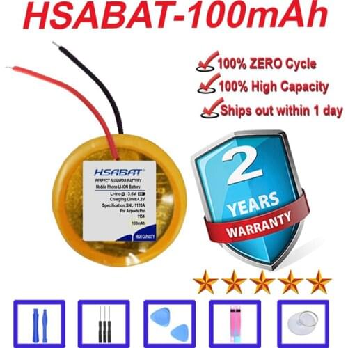 Top Brand 100% New Battery for Apple Airpods Pro headphone airpods pro replacement battery 1154-100mAh in stock