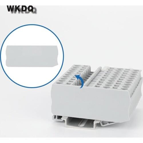 D-ST 4-TWIN End Cover ST Series Din Rail Terminal Blocks End Cover Plate L72/H29.4/W2.2mm Connector