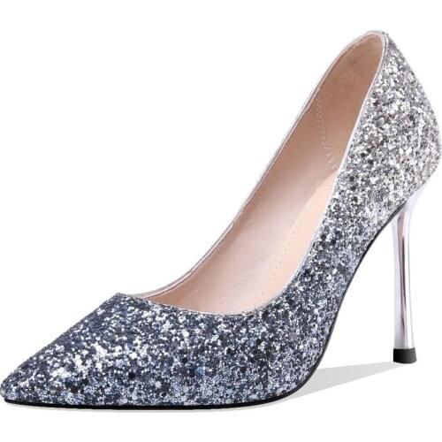 Age season in 2019 new product with ultra fine with shallow mouth pointed wedding shoe 40-43