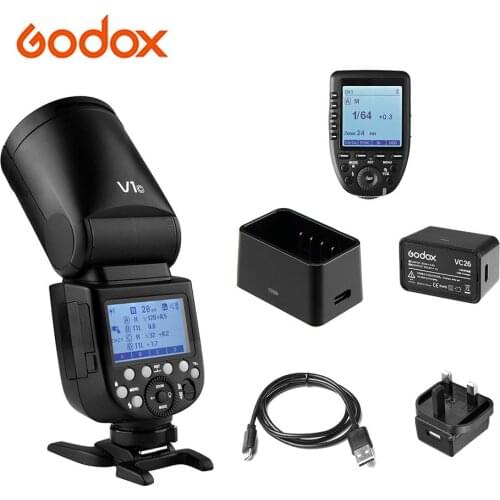 Godox V1C Camera Flash Speedlite+Xpro-C E-TTL II Flash Trigger Wireless 2.4G for Canon EOS 5D Mark lll Wedding Portrait Studio