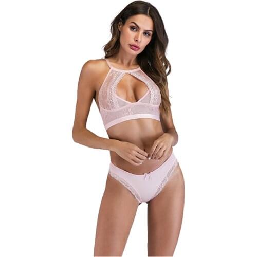 High Grade Push up Bra Thong Sets Bras for Women Underwear Bra Set Lace Sexy Lingerie Panty Female Underwear Bra Style Cup Shape