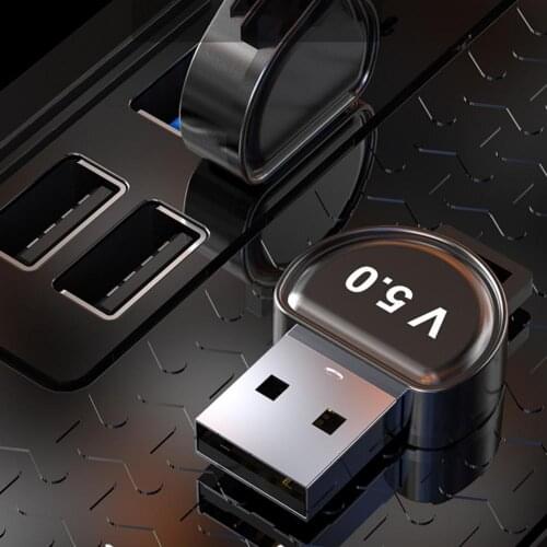 YET-D4 Mini High Speed Bluetooth 5.0 Adapter Wireless Audio Music Dongle Receiver Transmitter for PC