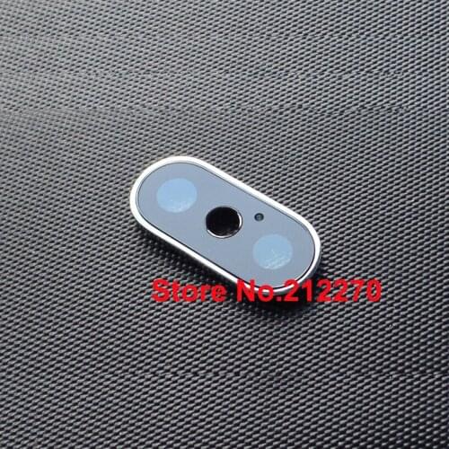 YUYOND Original New Back Rear Camera Glass Lens Cover With Frame Holder For iPhone X 10pcs/lot Wholesale