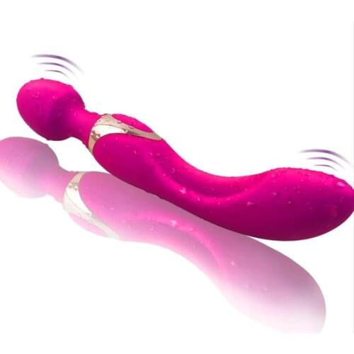 USB Charging Double Head AV Vibrator Magic Wand Massager Sex Toys For Women Adults G-Spot Clitoris Stimulation Masturbator