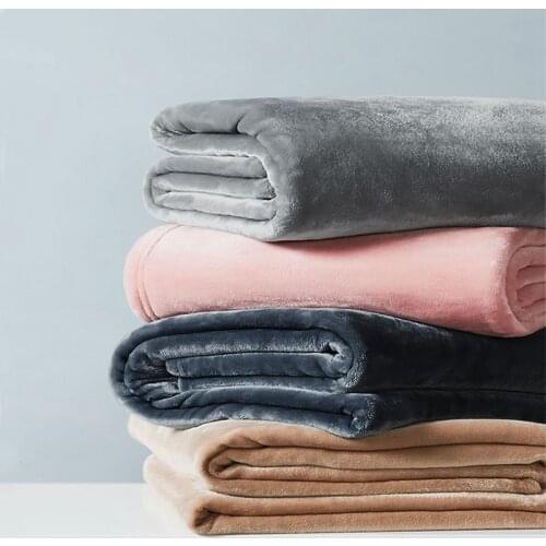 Winter Warm Coral Fleece Blanket Fabric Bed Sheet Mattress Cloth Width In 200Cm