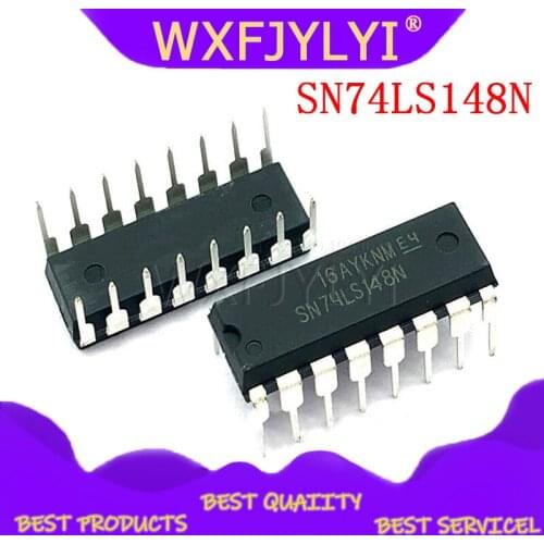 10PCS SN74LS148N DIP-16 HD74LS148P 74LS148 8-wire-3 line octal priority encoder