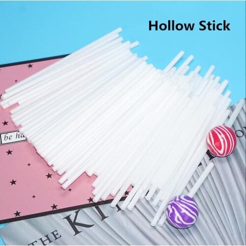 100Pcs Lollipop Sticks Sugar Candy DIY Pop Sticks Chocolate Party Supply Cake Decoration Sucker Sticks Baking Accessories 3 Size
