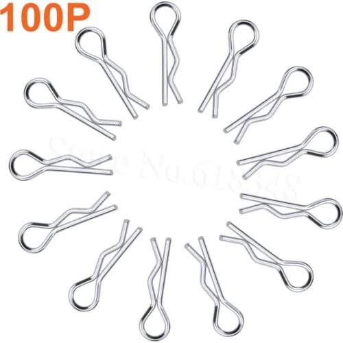 100pcs Micro Body Clips Pins For RC 1/18 WLtoys A949 A959 A959-B A969 A979 A979-B K929 Remote Control Toys Spare Parts