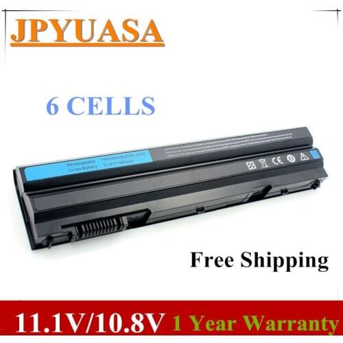 7XINbox 11.1V 6 CELLS 4YRJH 8858X KJ321 R48V3 KJ321 M1Y7N T54F3 Battery For Dell E5520 E5420 E5430 E5530 2P2MJ 312-1163 312-1164