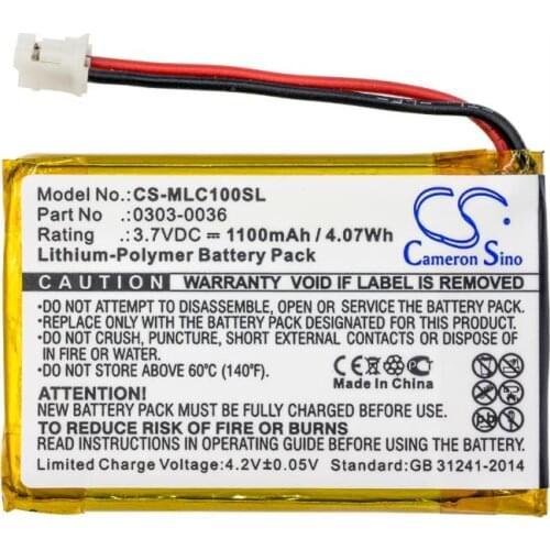 Cameron Sino 1100mAh battery for MINELAB CTX 3030 WM-10 0303-0036 Equipment, Survey Battery
