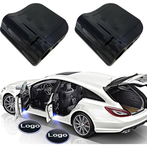 1PCS Wireless LED Car Door Welcome Laser Projector Logo Ghost Shadow Night Light No Magnet Car Styling Accessories Kits for BMW