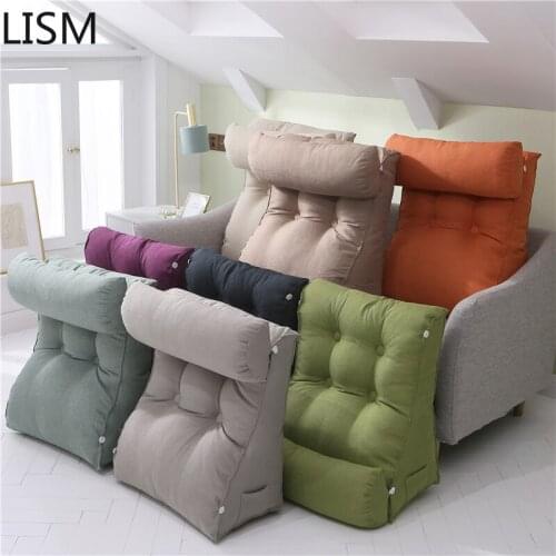 Large Triangle Sofa Cushion Chair Pillow Seat Meditation Cushion Cojin Gift FK009 Backrest Pillow Bed Waist Neck Cushions Bag