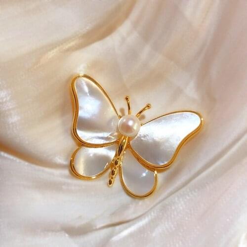 Brooch new Fashion beauty Women gold Zinc Alloy crystal exquisite flower butterfly insect pins hot sale party Gift man