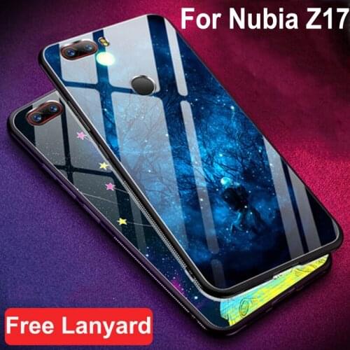 Coque For Nibia Z17 NX563J case tempered glass + soft edge cover 5.5'' For Nibia z 17 glass case nibiaz17 cases phone shell