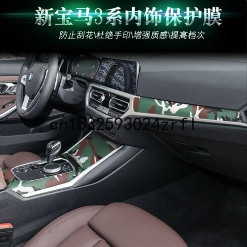 For BMW 3 Series 2020 Modified Interior Center Gear Carbon Fiber Decorative Gear Anti Scratch Car Stickers