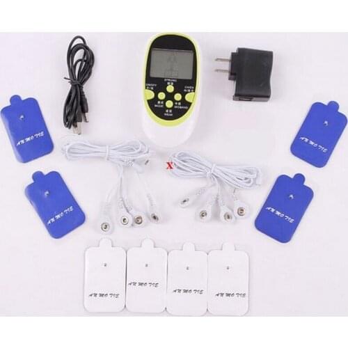 All English double output 8 electrode patch multifunction digital meridian physiotherapy instrument massage instrument