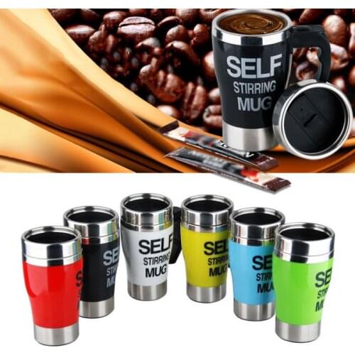 Hot Automatic Mixing Tea Coffee Drinkware Stainless Steel Lazy Self Stirring Coffee Tea Cup FBE3