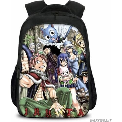 Beautiful Fairy Tail Backpack Boys Girls Back to School Mochila Men Women Hot Sale Rucksack Laptop Knapsack for Teens