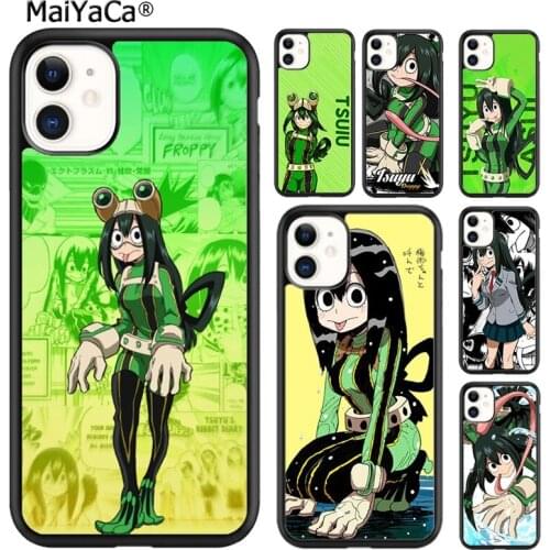 MaiYaCa Asui Tsuyu Boku no My Hero Academia Phone Case Cover For iPhone SE 6 6s 7 8 plus X XR XS 11 12 pro max Samsung S8 S9 S10