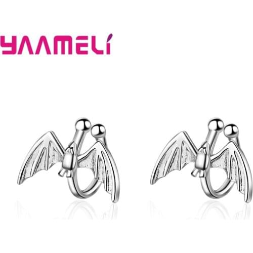 Trendy Clip Cuff Earrings 925 Sterling Silver Girls Women Bat Ear Brincos Fashion Best Quality Punk Rock Statement Jewelry