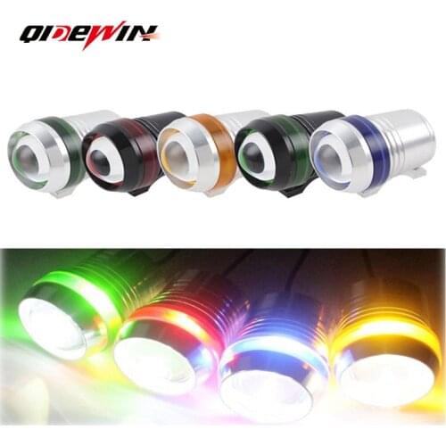 Motorcycle electric vehicle led angel eye highlight refitted headlamp U3 external laser gun 12-80 general