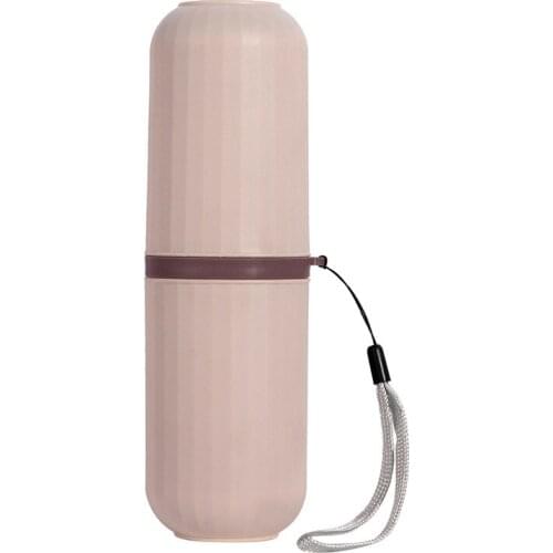 Plastic Solid Color Toothpaste Toothbrush Mouthwash Cup Couple Style Wash Cup Set Portable Toothbrush Box Travel Storage Box