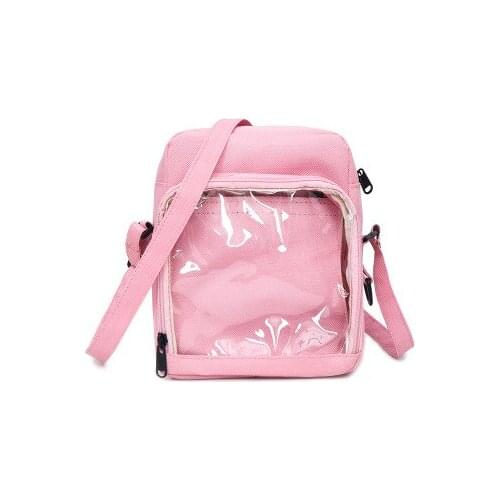 PVC Transparent Clear Woman Crossbody Bags Shoulder Bag Handbag Jelly Small Phone Bags with Card Holder Wide Straps Flap itabag