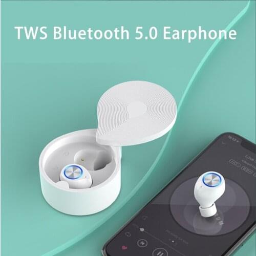 TWS Stereo Earphones Bluetooth 5.0 earphone Fashion Design Hifi 3D Surround Headset Wireless Noise-cancelling Earphone