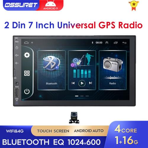 2 Din Universal Android Car Multimedia Autoradio Player 7 Inch Touch Screen Stereo Video GPS WiFi Auto Radio Head Unit Quad Core