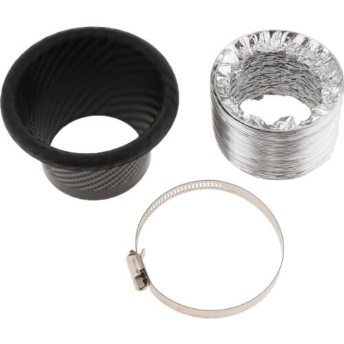 Universal Car Front Bumper Air Intake Pipe Turbine Inlet Funnel Kit