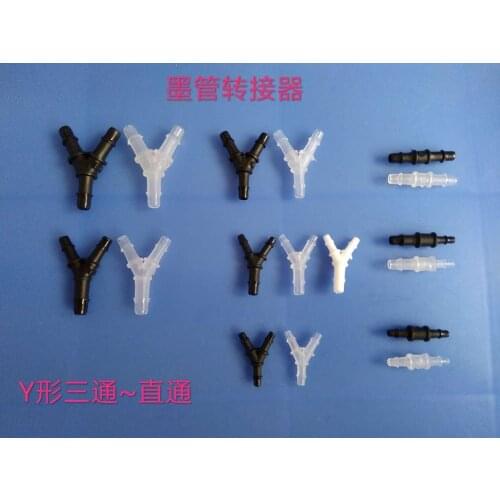 Inkjet printer machine Y-type tee Inkjet printer ink tube adapter 3-way ink 2-way ink cartridge ink box Y-type joint parts