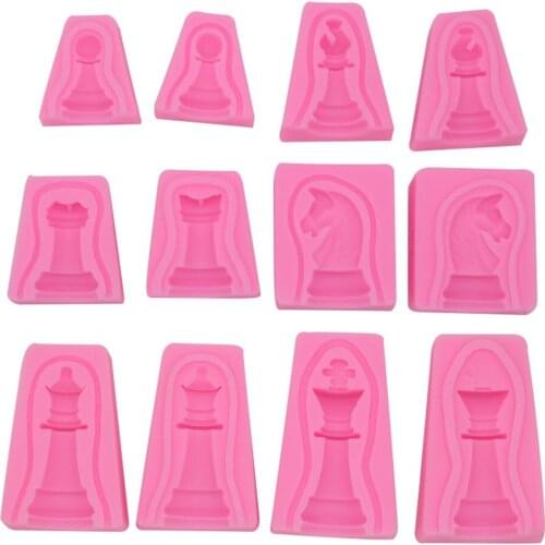 Chess Shaped Silicone Fondant Cake Decorating Mold Chocolate Molds Mousse Mould Baking Tool Kitchen Accessories