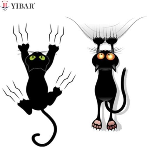 Waterproof Cat Pattern Car Sticker Funny Animal Vinyl Decal Roof Wall Window