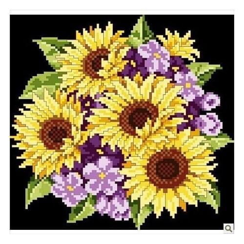 Embroidery Package Hot Sell Best Quality Cross Stitch Kits Four Season Flower-Autumn Free Shipping