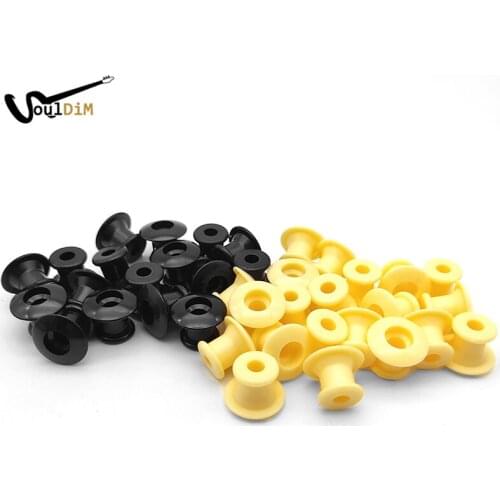 60pcs ABS Guitar Strap Lock Plastic Guitar Strap Button Knob for Acoustic Classical Electric Bass Guitar Ukulele Guitarra Part
