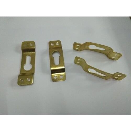 Golden Color Photo Frame Steel Hook Oil Painting arch hanger size 6.5*1.9 cm with four nail holes